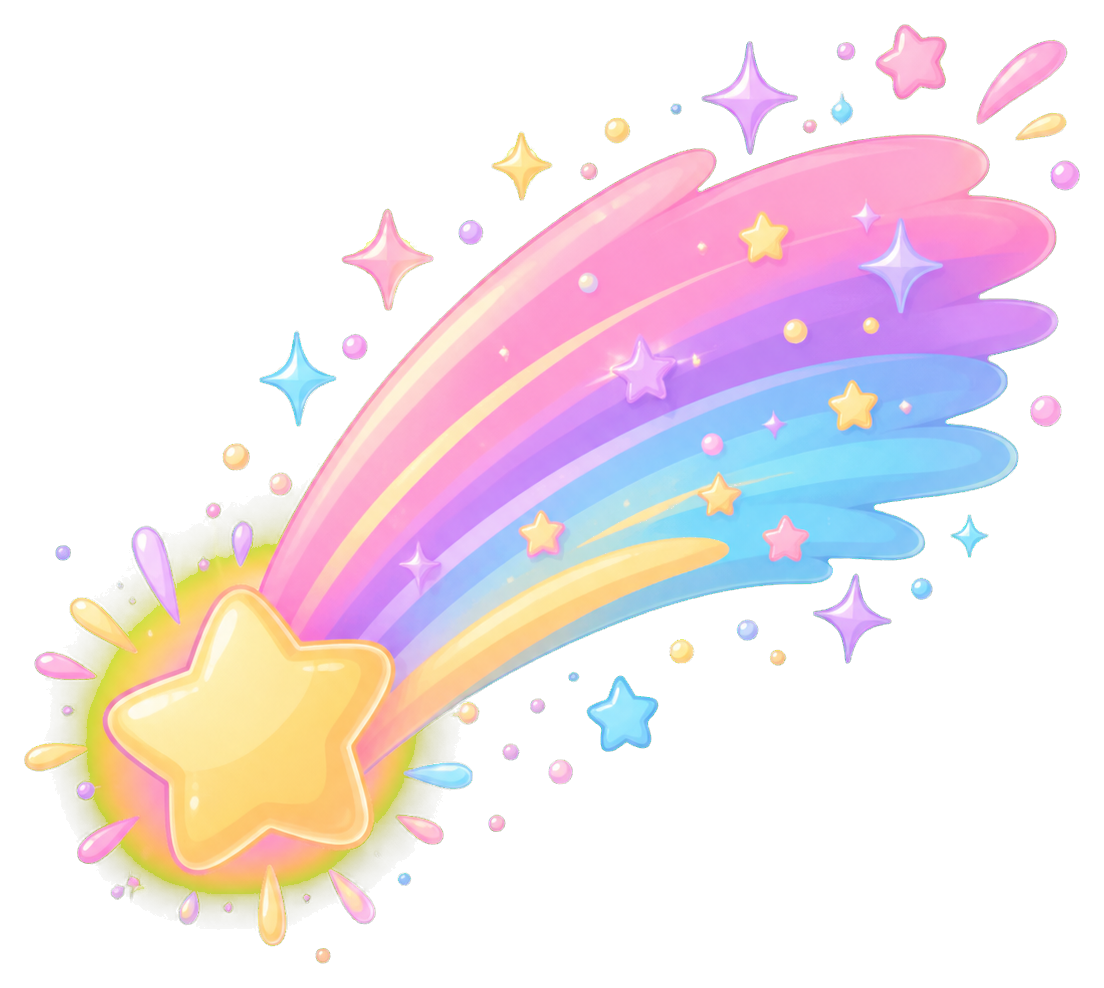 Preview for Pastel Comet Sticker Graphic