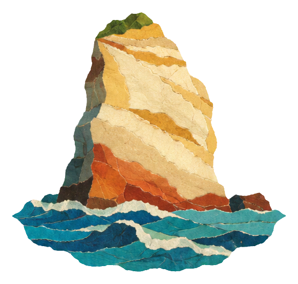 Preview for Torn Paper Landscapes Sea Stack