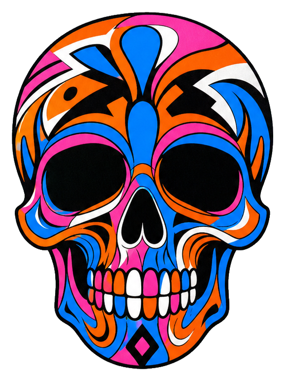 Preview for Graffiti Skull Sticker