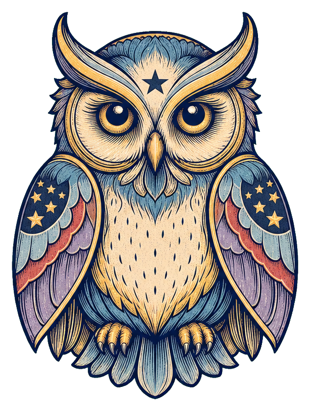 Preview for Moonlit Indigo Owl Oracle Sticker