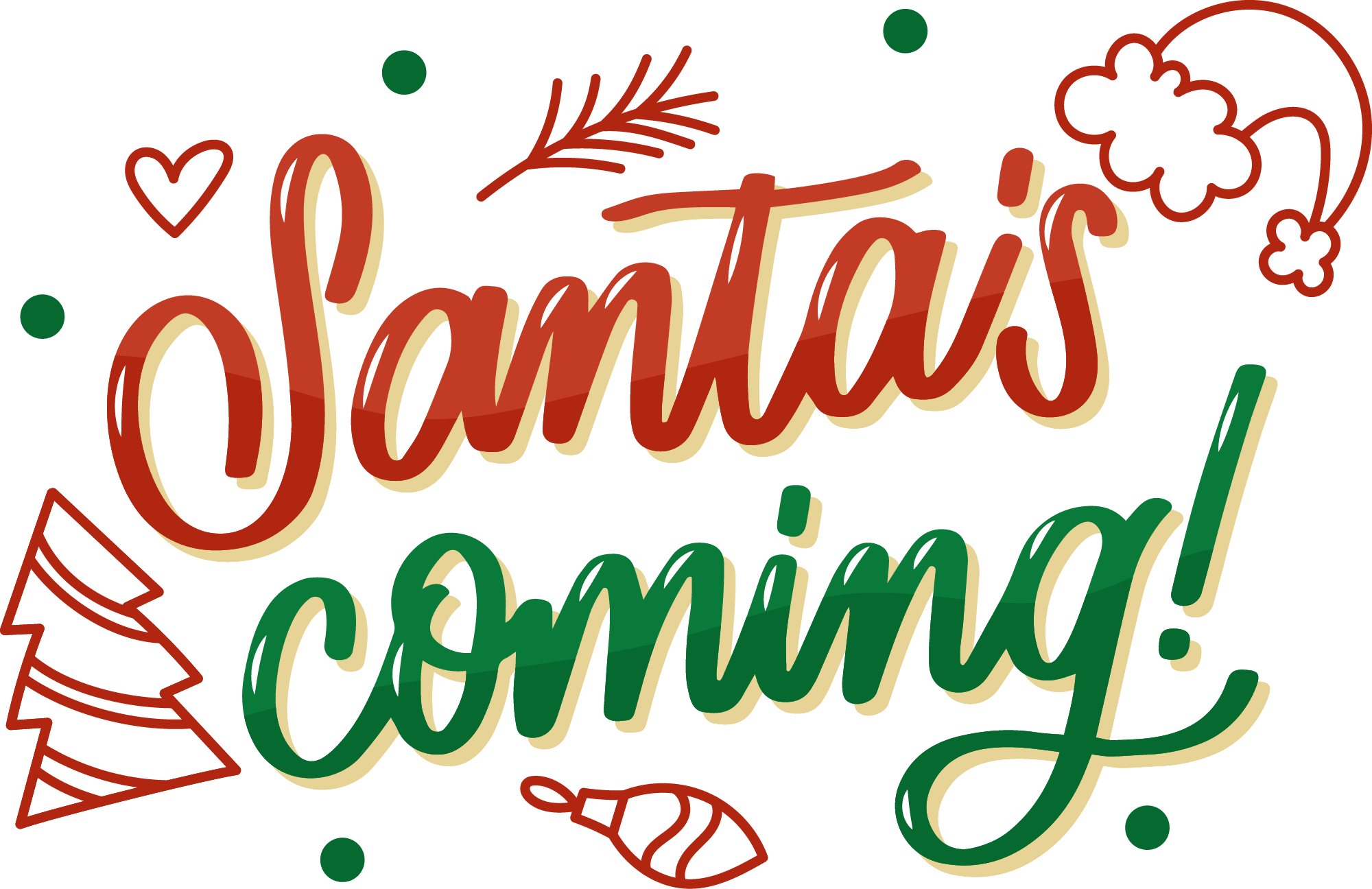 Preview for Santas-coming-christmas-template-sticker-a0b0c