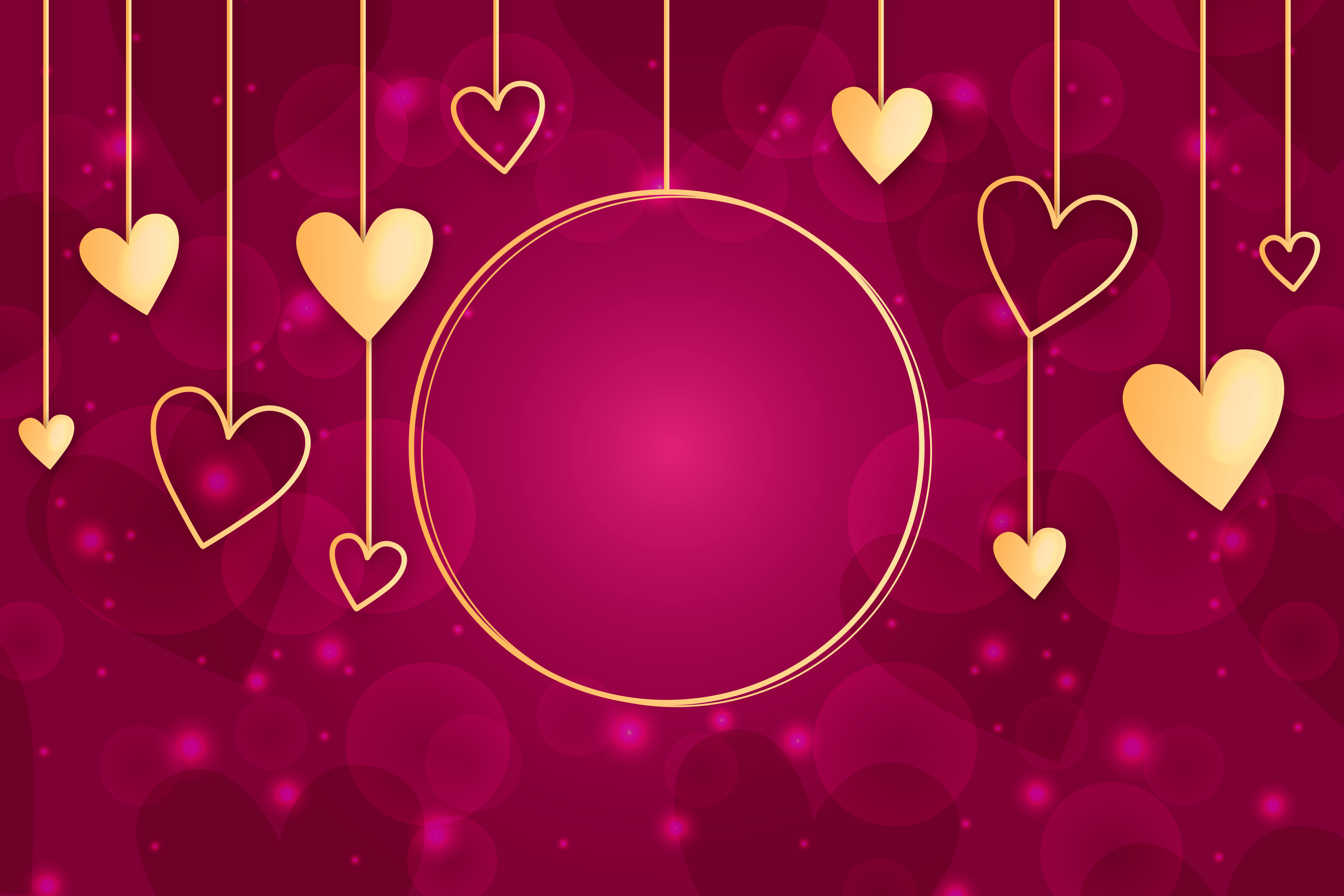 Preview for Valentines-day-golden-hearts-background-love-57ef1