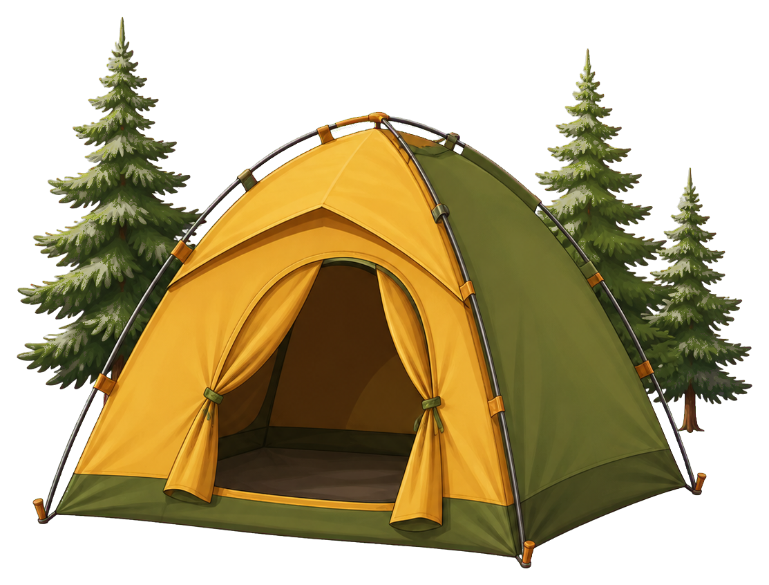 Preview for Camping Tent Sticker For Travel And Nature Designs