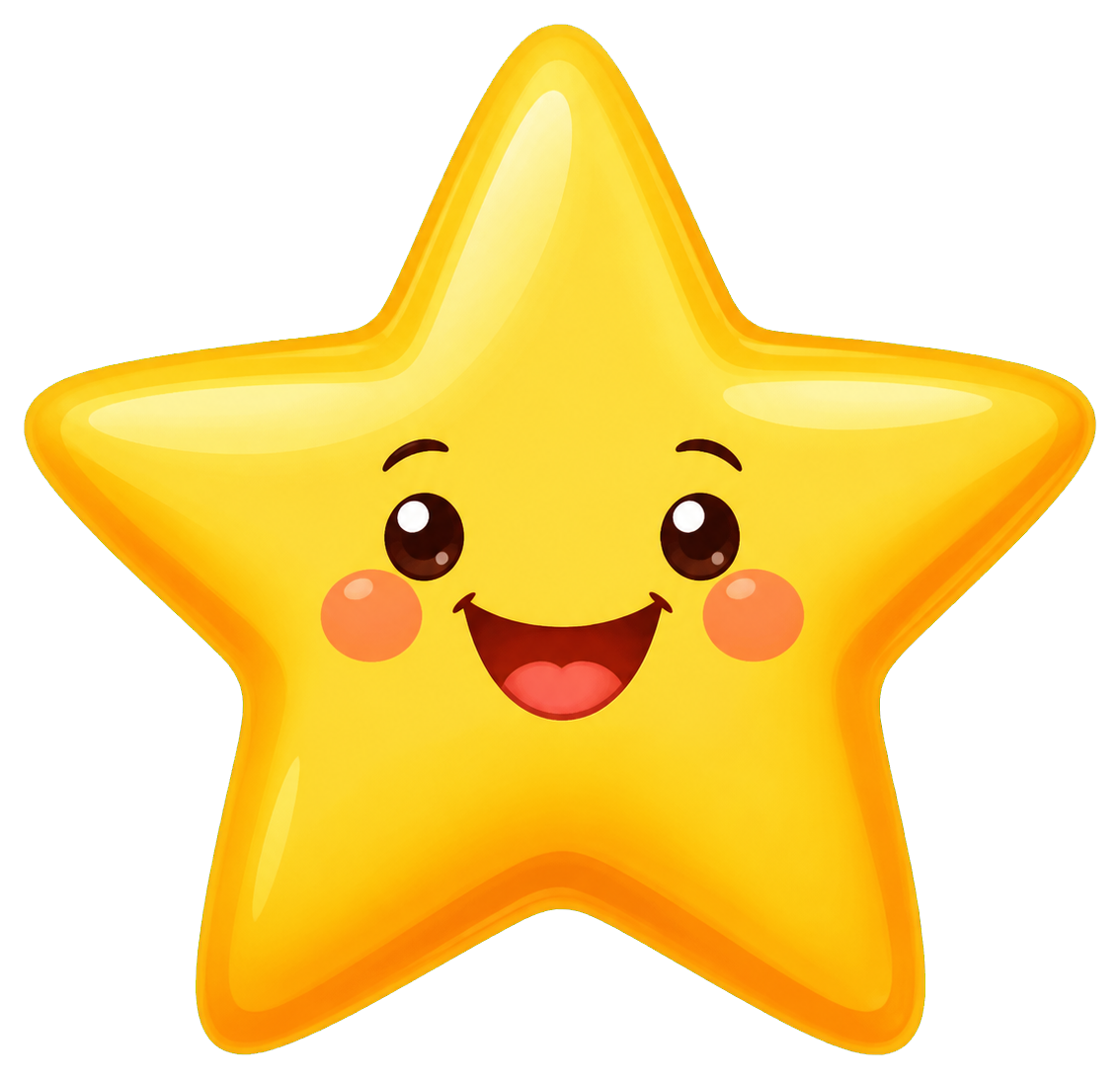 Preview for Smiling Gold Star Sticker