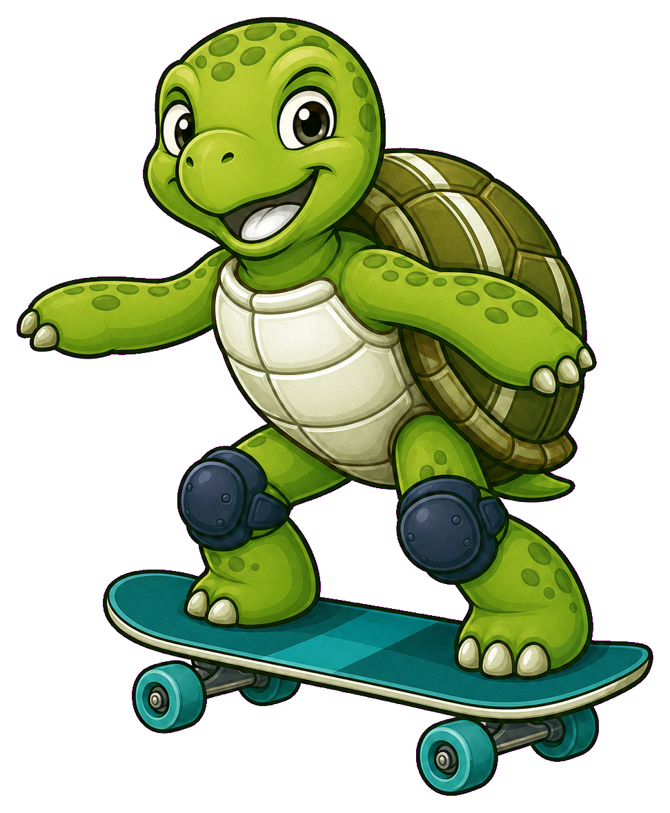 Preview for Skateboard Turtle Sticker