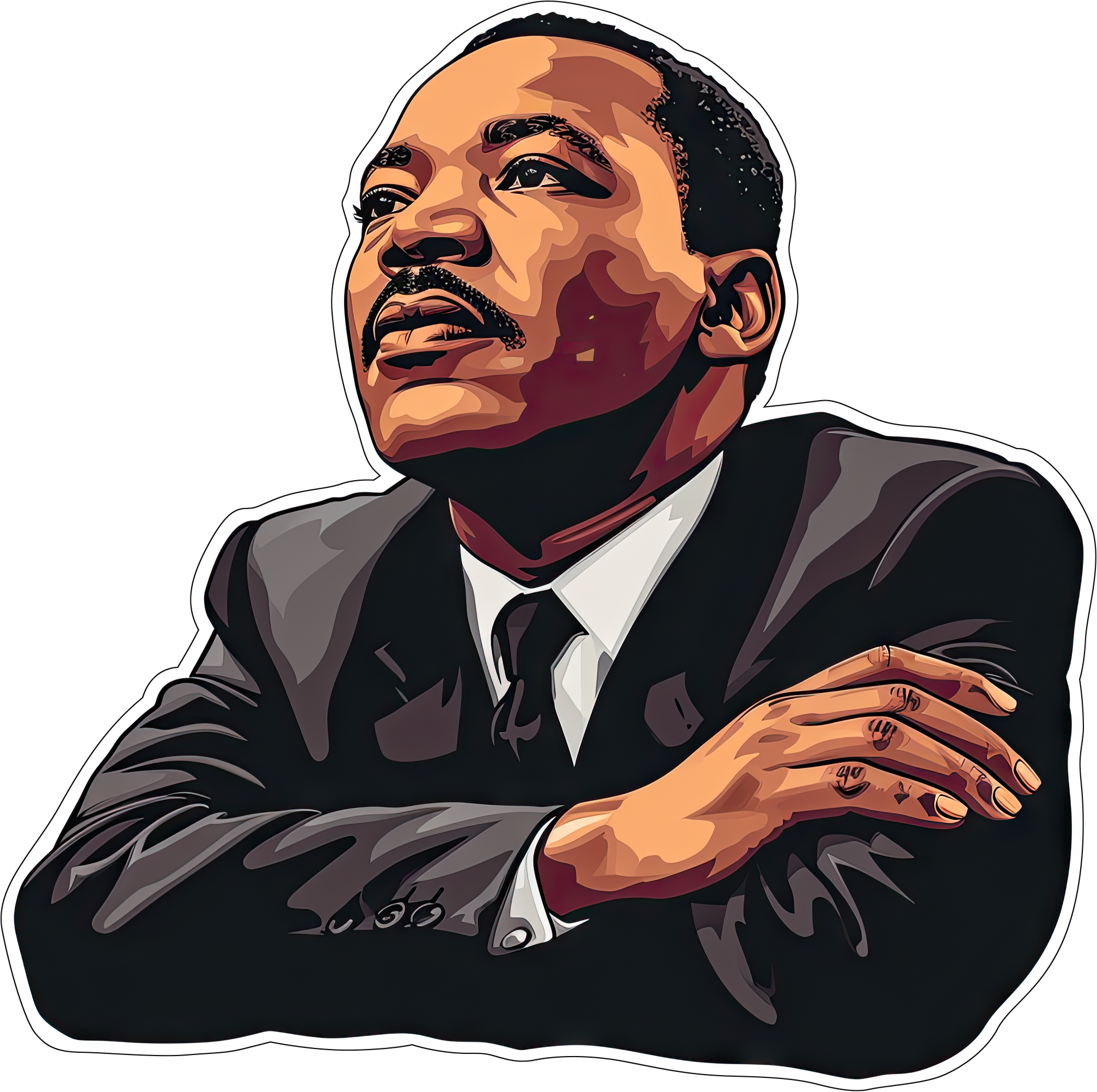 Preview for Martin-luther-king-jr-portrait-mlk-sticker-9c5ef