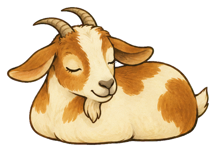 Preview for Sleepy Napping Goat