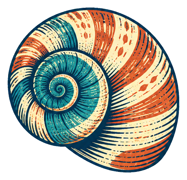Preview for Linocut Seashells Spiral Shell