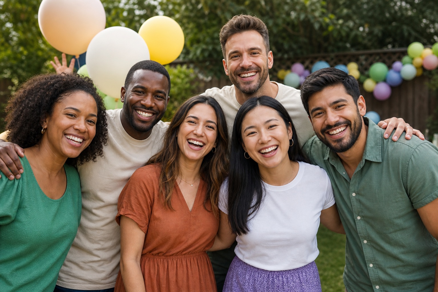 Preview for Backyard Party Friends Celebration Background