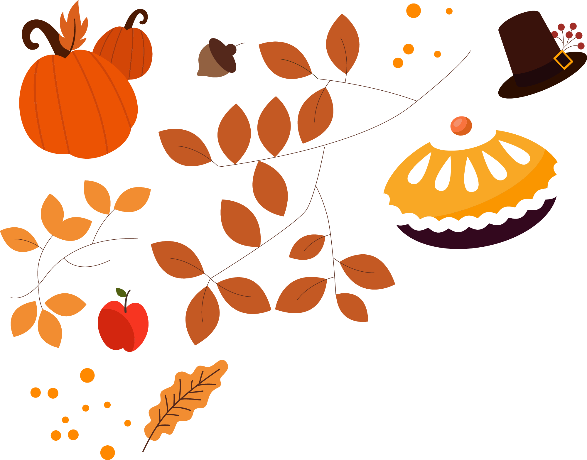 Preview for Thanksgiving-autumn-harvest-illustration-sticker-38076