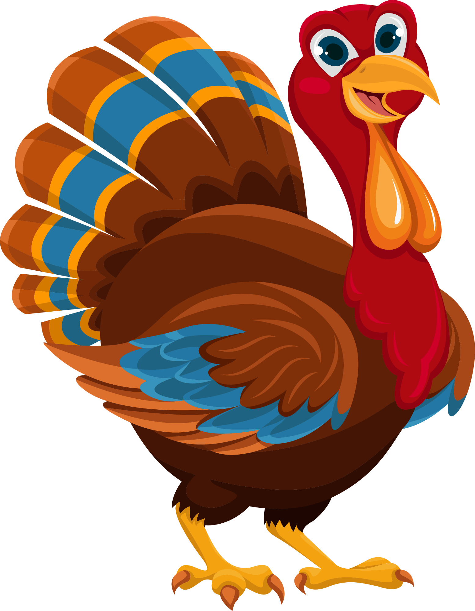 Preview for Cartoon-turkey-illustration-thanksgiving-sticker-a7f98