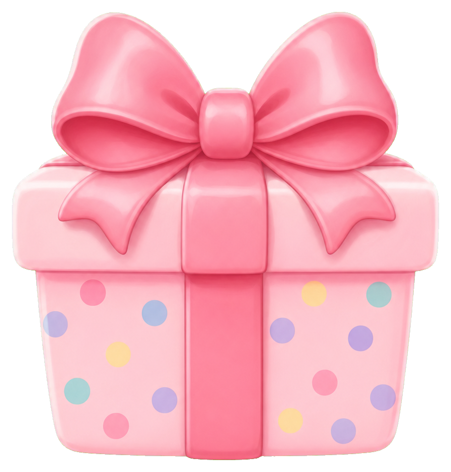 Preview for Pink Gift Bow Sticker