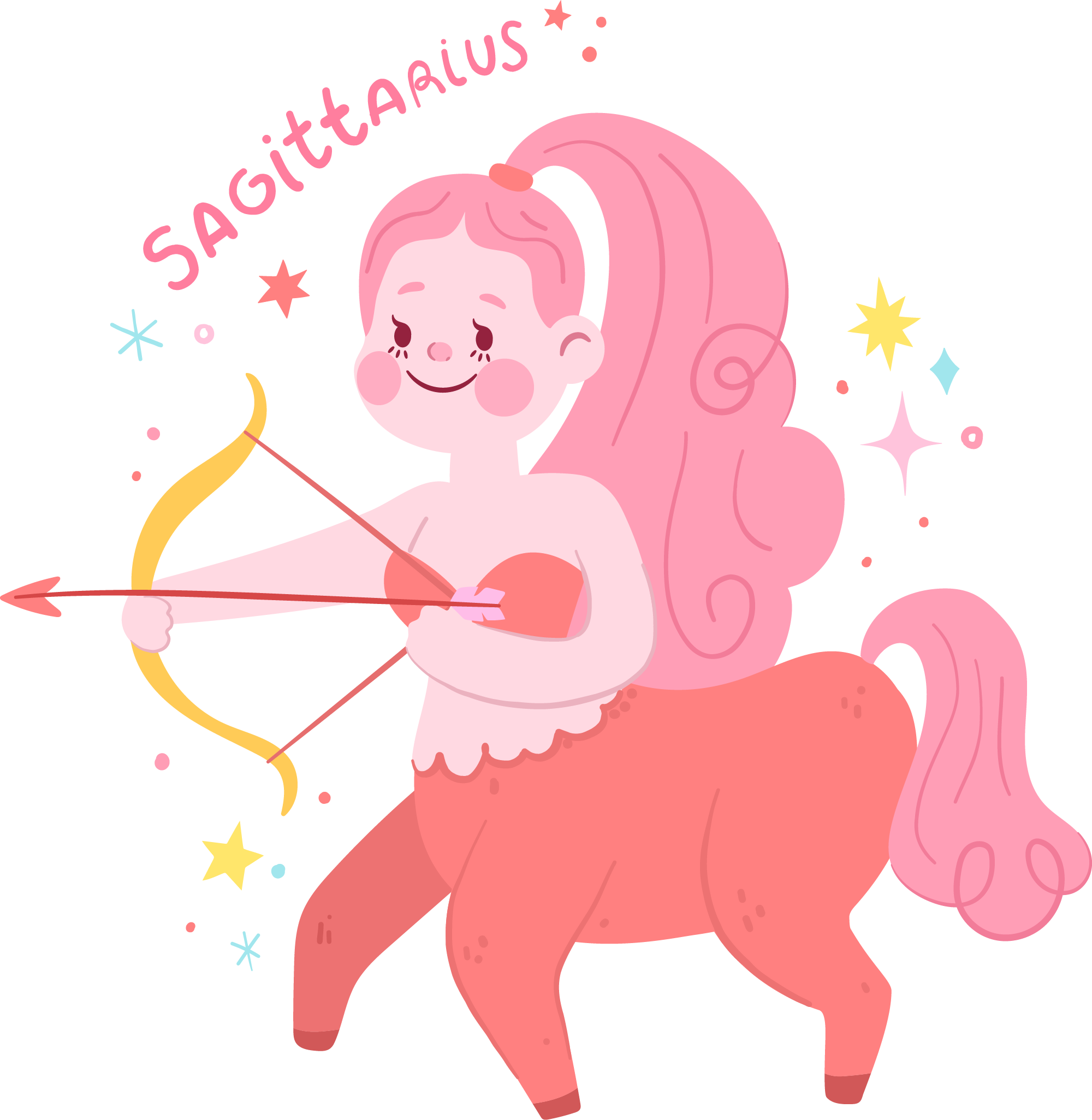 Preview for Sagittarius-zodiac-illustration-sticker-d3811