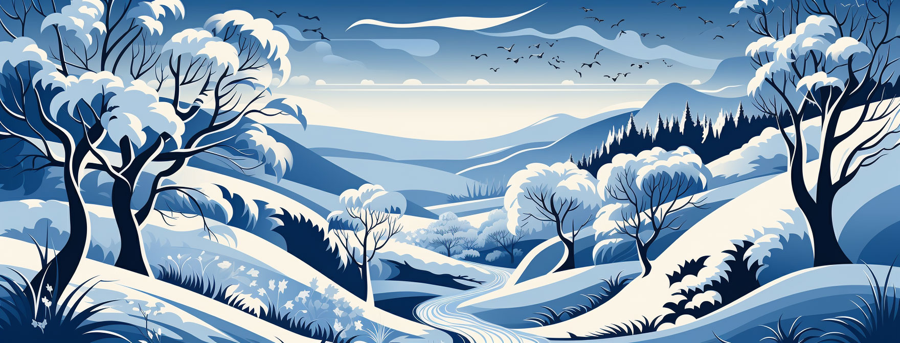 Preview for Serene-winter-landscape-christmas-cover-background-c3057