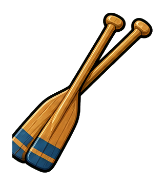 Preview for Wooden Oar Pair Sticker