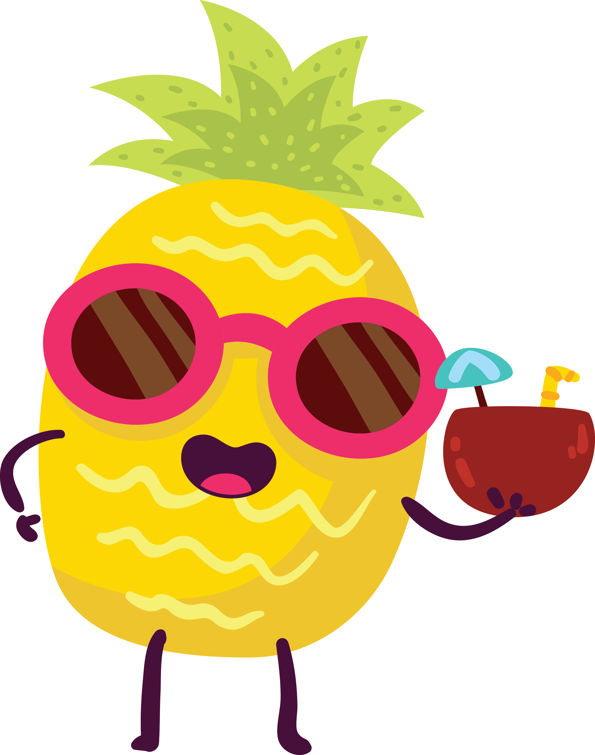 Preview for Pineapple-character-design-summer-sticker-700cc