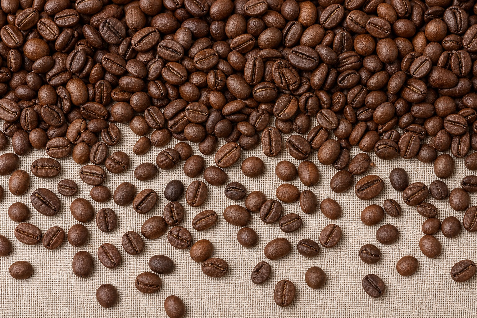 Preview for Coffee Beans Background On Neutral Linen