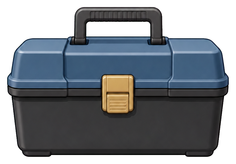 Preview for Blue Toolbox Sticker Graphic For Home Projects