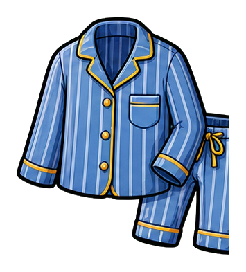 Preview for Pajama Set Sticker For Cozy Night Designs