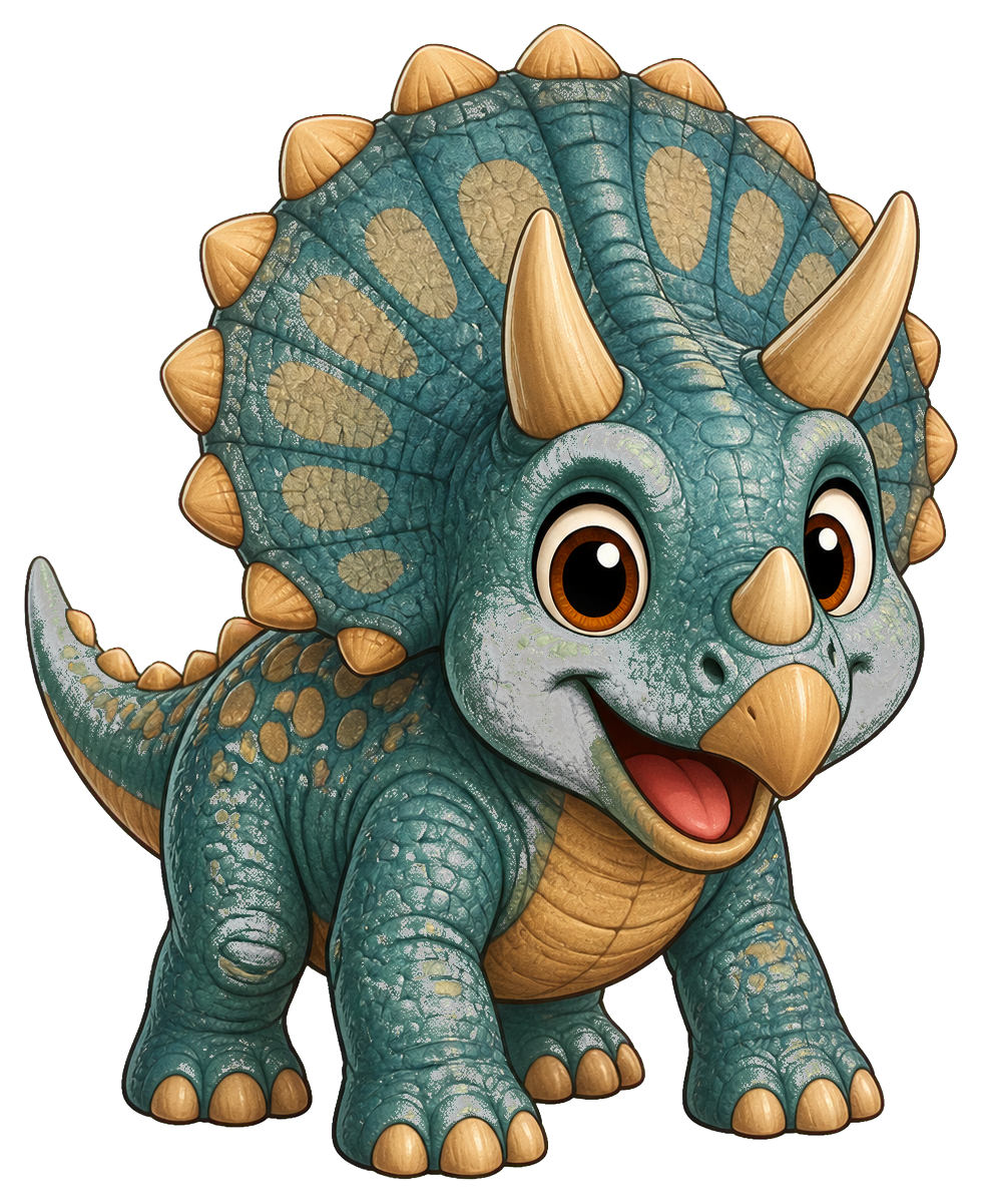 Preview for Triceratops Sticker Graphic For Creative Designs