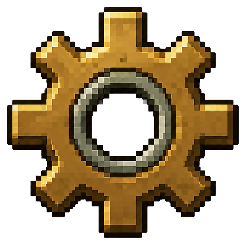 Preview for Bronze Eight-tooth Gear Sprite Sticker
