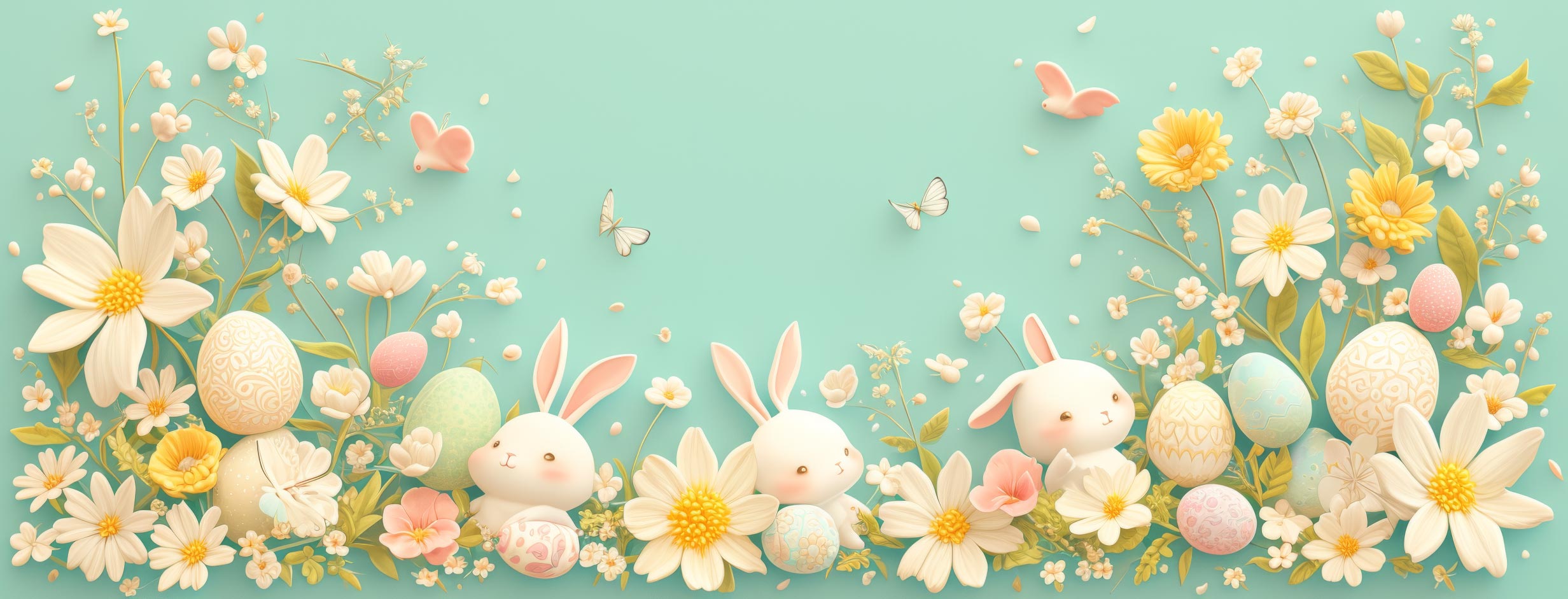 Preview for Easter-floral-banner-template-easter-facebook-background-6818b