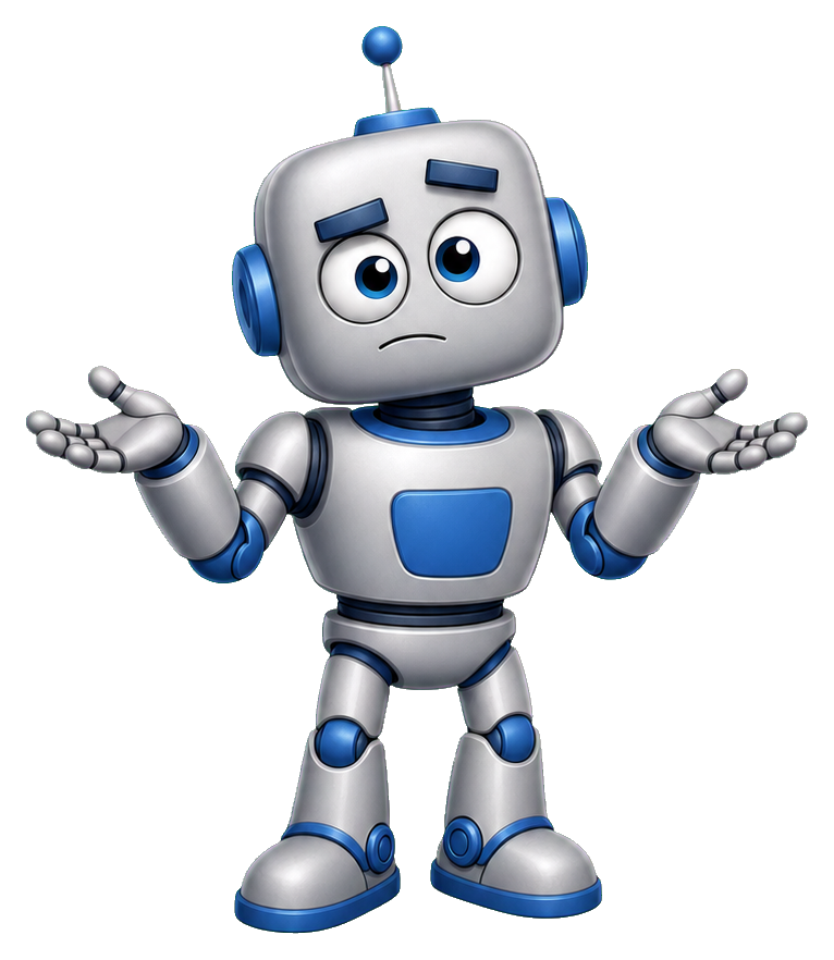 Preview for Confused Robot Sticker Graphic
