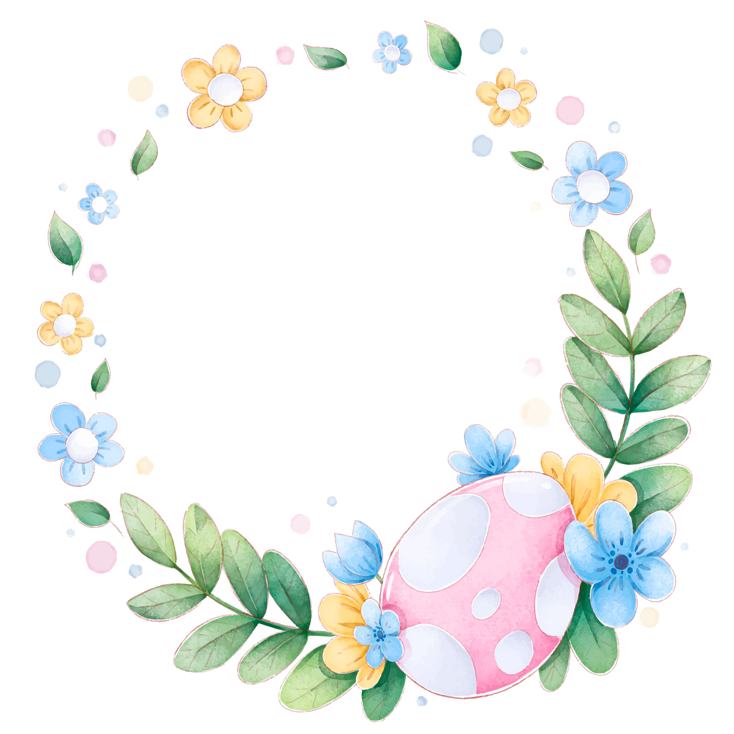 Preview for Easter-egg-floral-frame-background-4a1d1