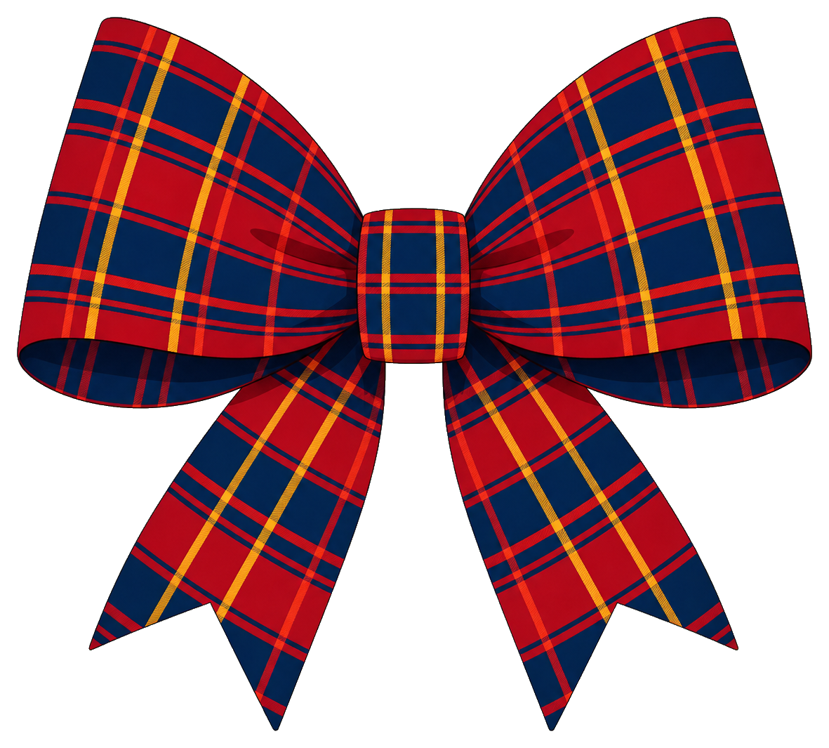 Preview for Plaid Fabric Bow Sticker