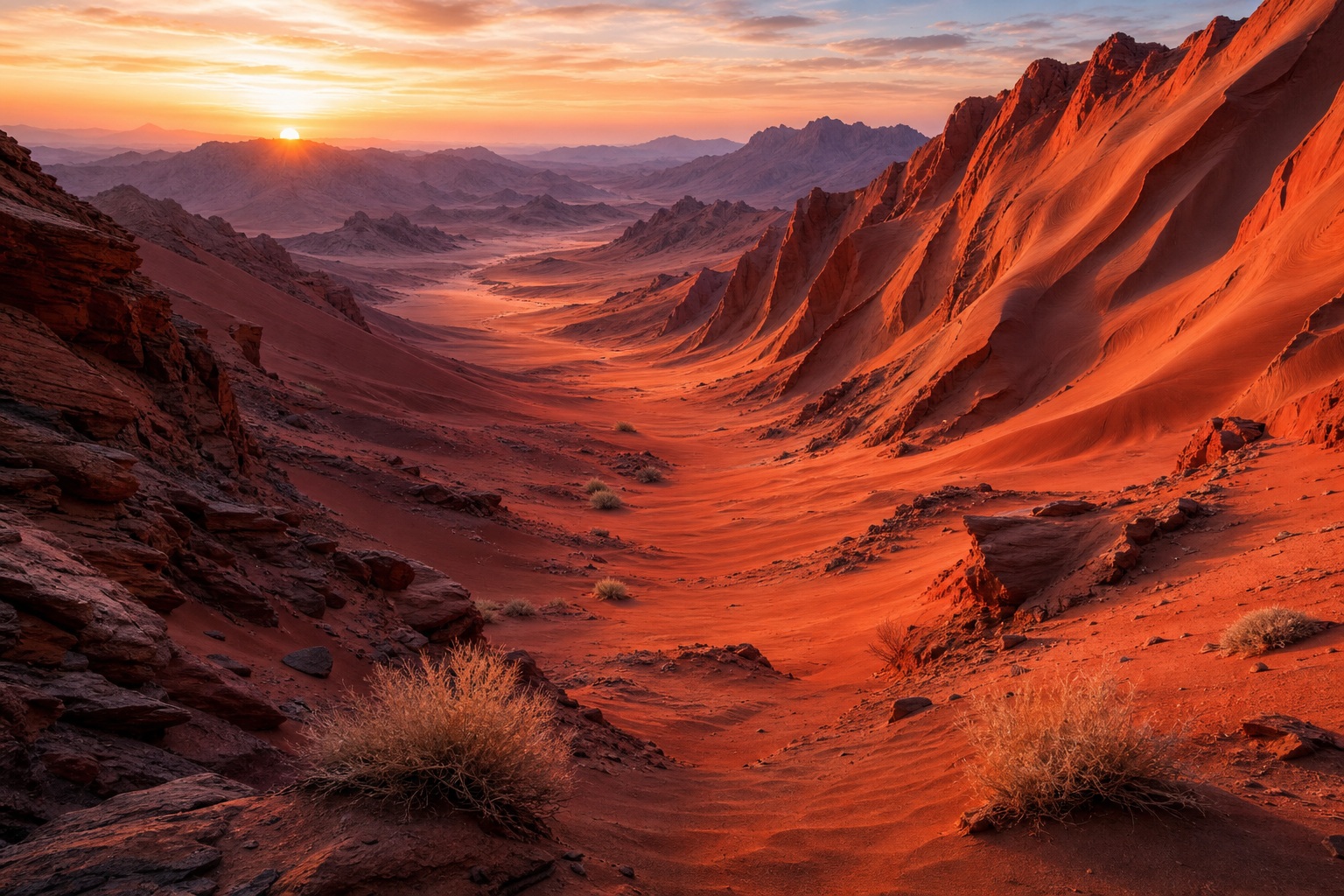 Preview for Red Sand Valley Desert Background