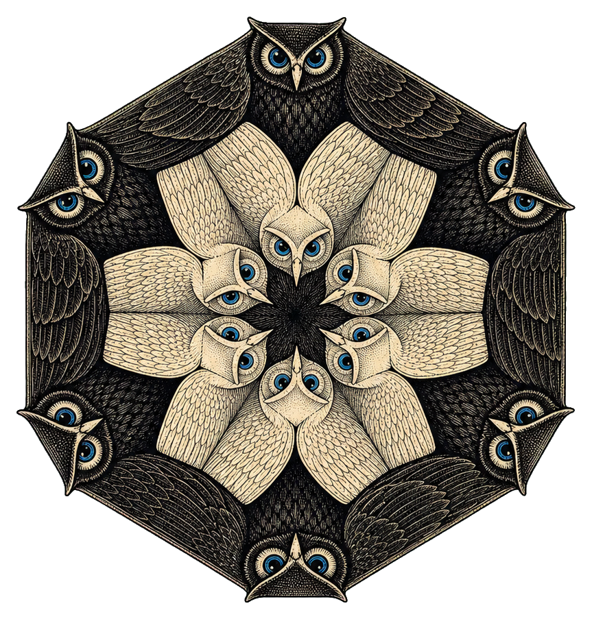 Preview for Owl Tessellation Sticker