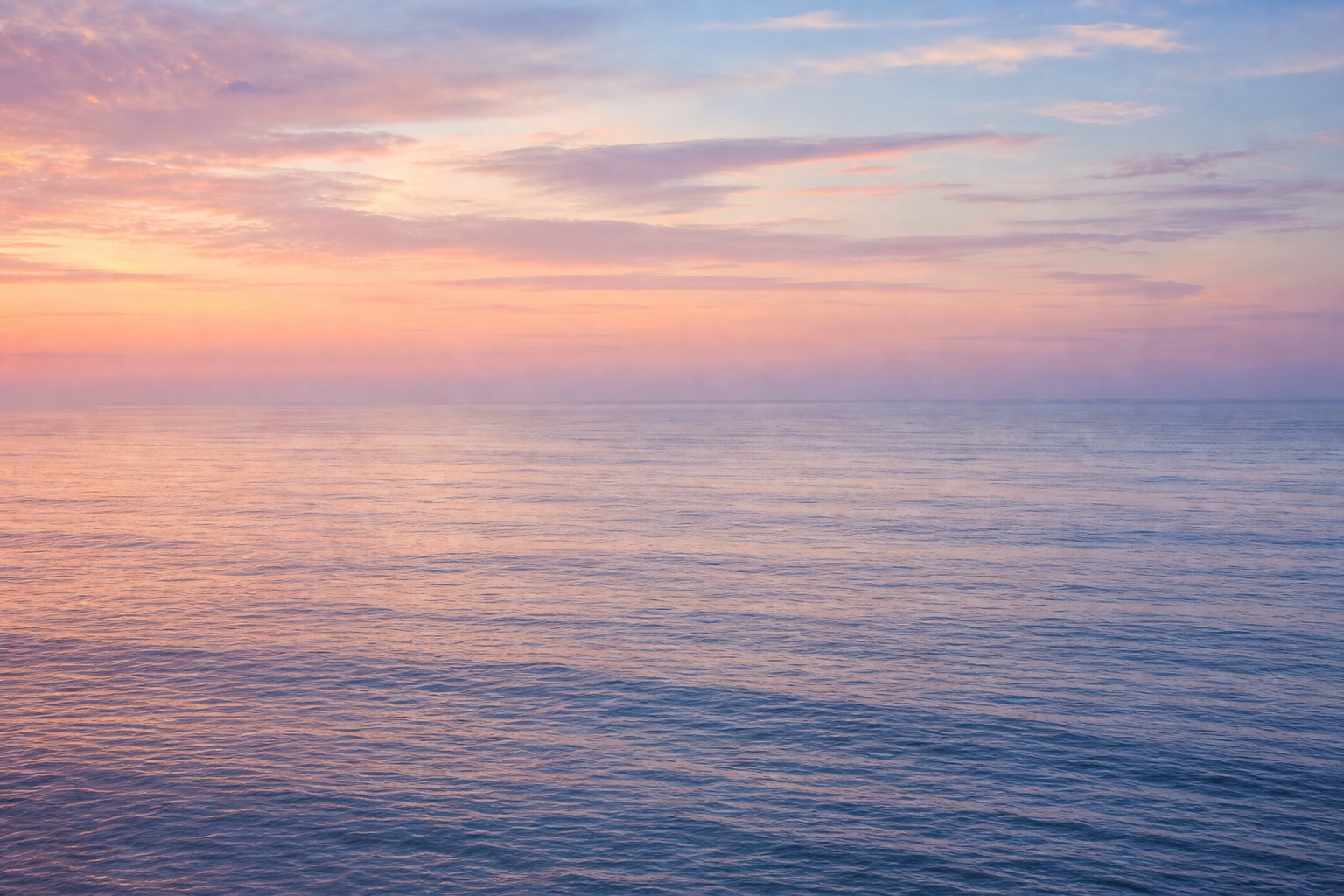 Preview for Dawn Peach Ocean Horizon Background