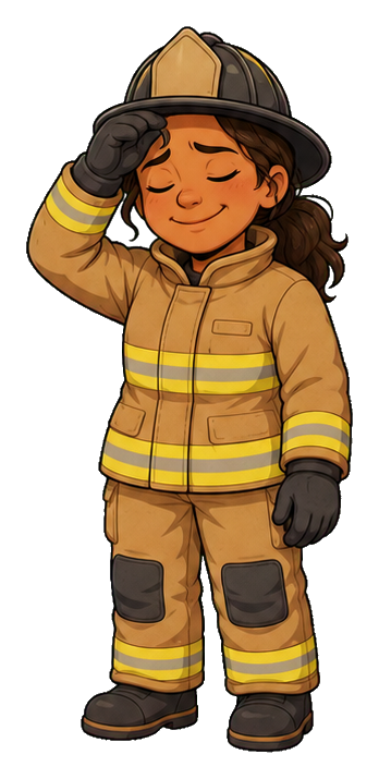 Preview for Relieved Firefighter Sticker