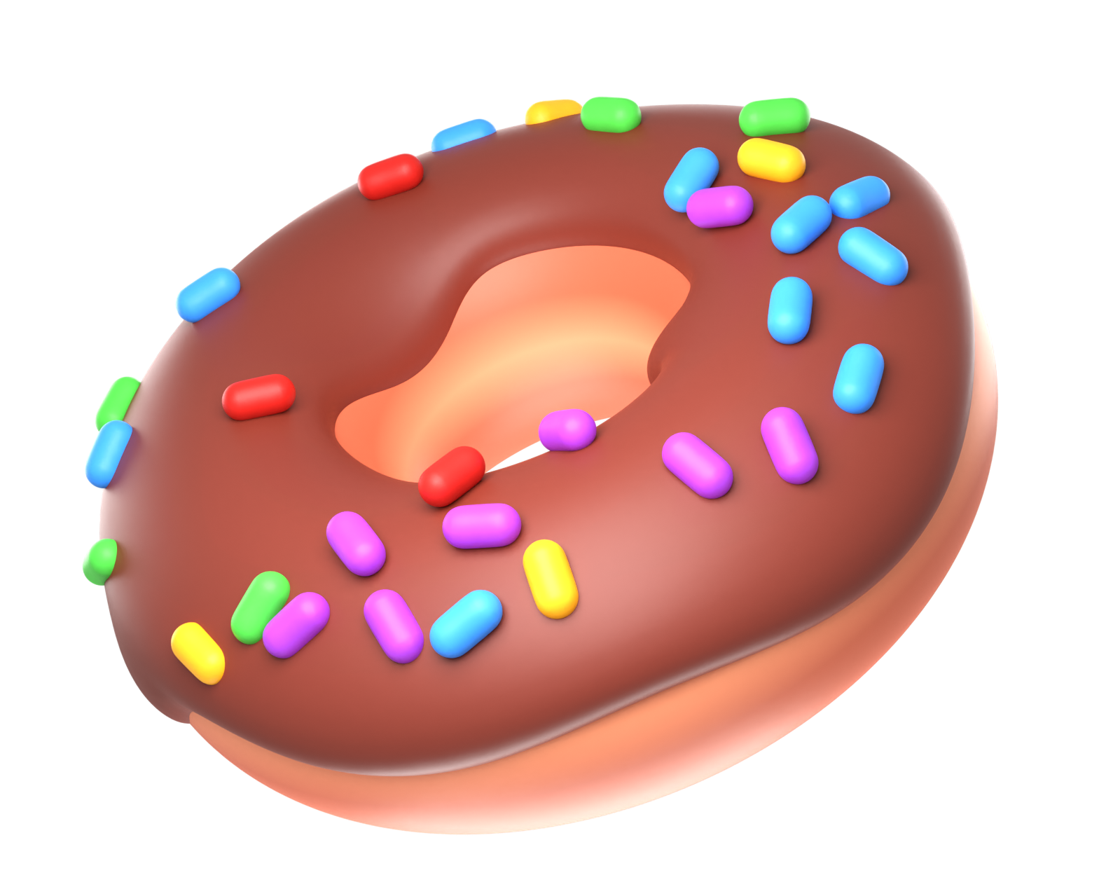 Preview for Chocolate-donut-with-sprinkles-food-sticker-cf05e