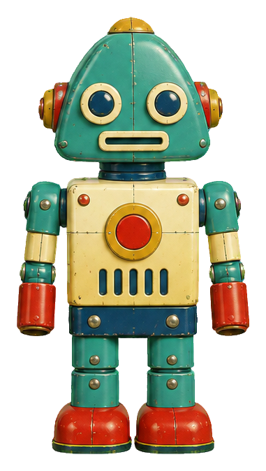 Preview for Tin Toy Robots Triangular Head