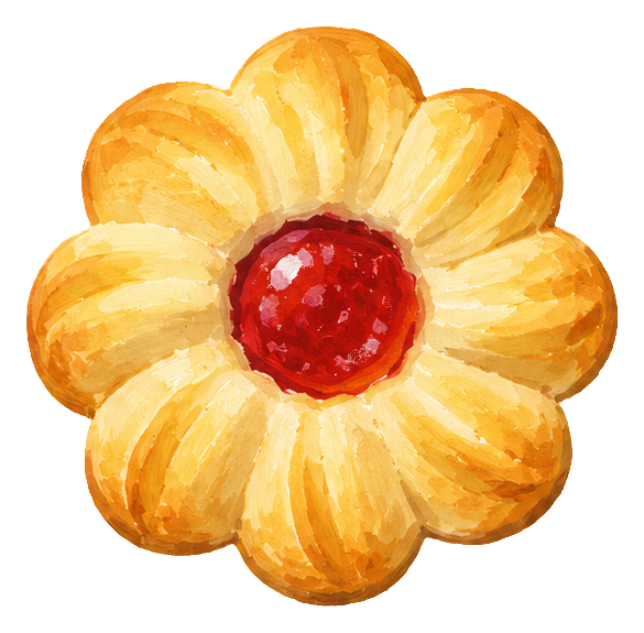 Preview for Gouache Tea Time Butter Cookie