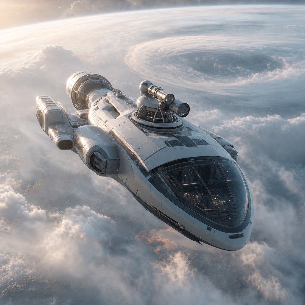 Preview for Science Vessel Mist Stock Background