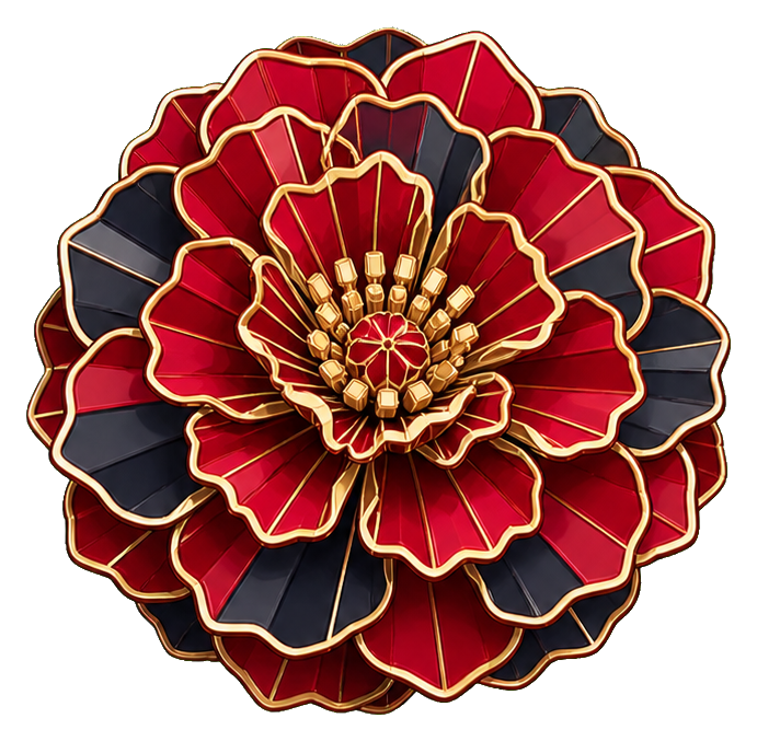 Preview for Art Deco Marigold Rosette Sticker