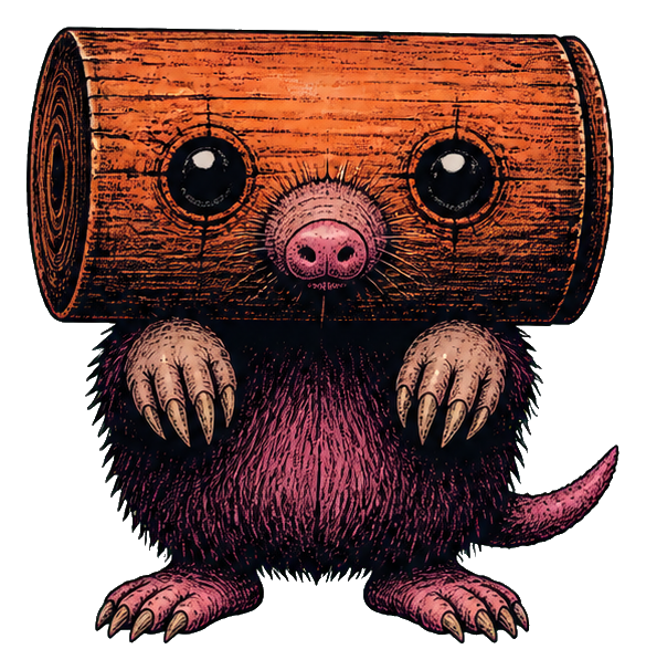 Preview for Mallet Mole Whimsical Monster Sticker