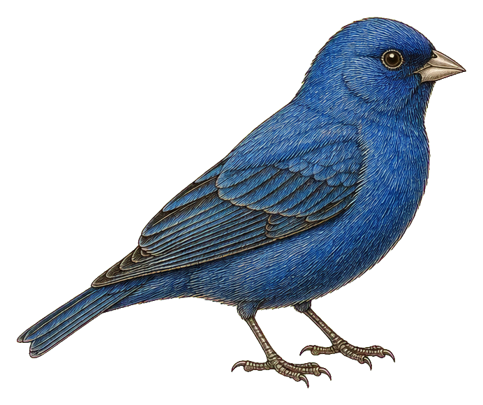 Preview for Vintage Blue Bird Specimen Sticker