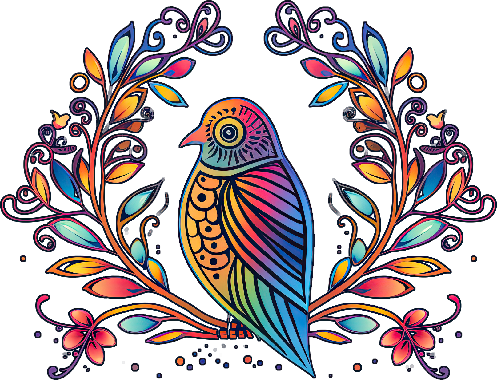 Preview for Colorful-bird-illustration-design-logo-animal-sticker-d6429