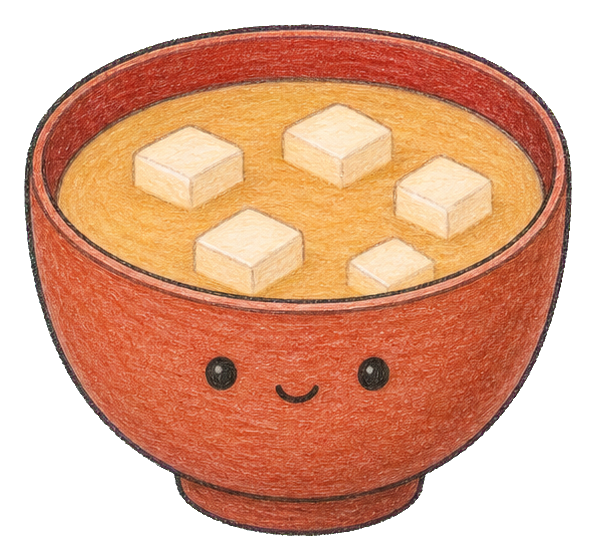 Preview for Miso Soup Bowl With Tofu Cubes Sticker
