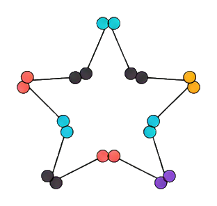 Preview for Beaded Perimeter Star Sticker