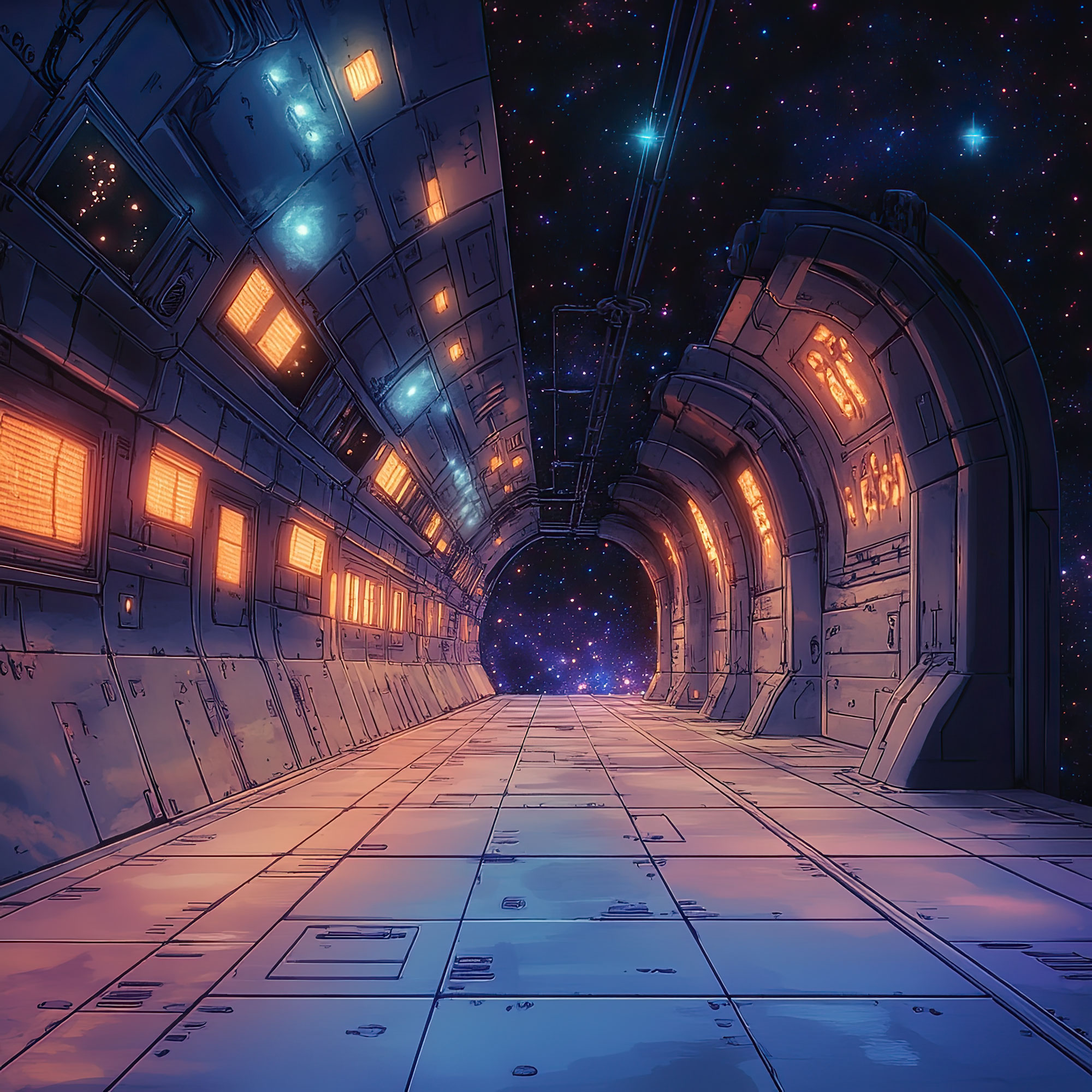 Preview for Futuristic-space-station-corridor-interior-backdrop-background-b5b20