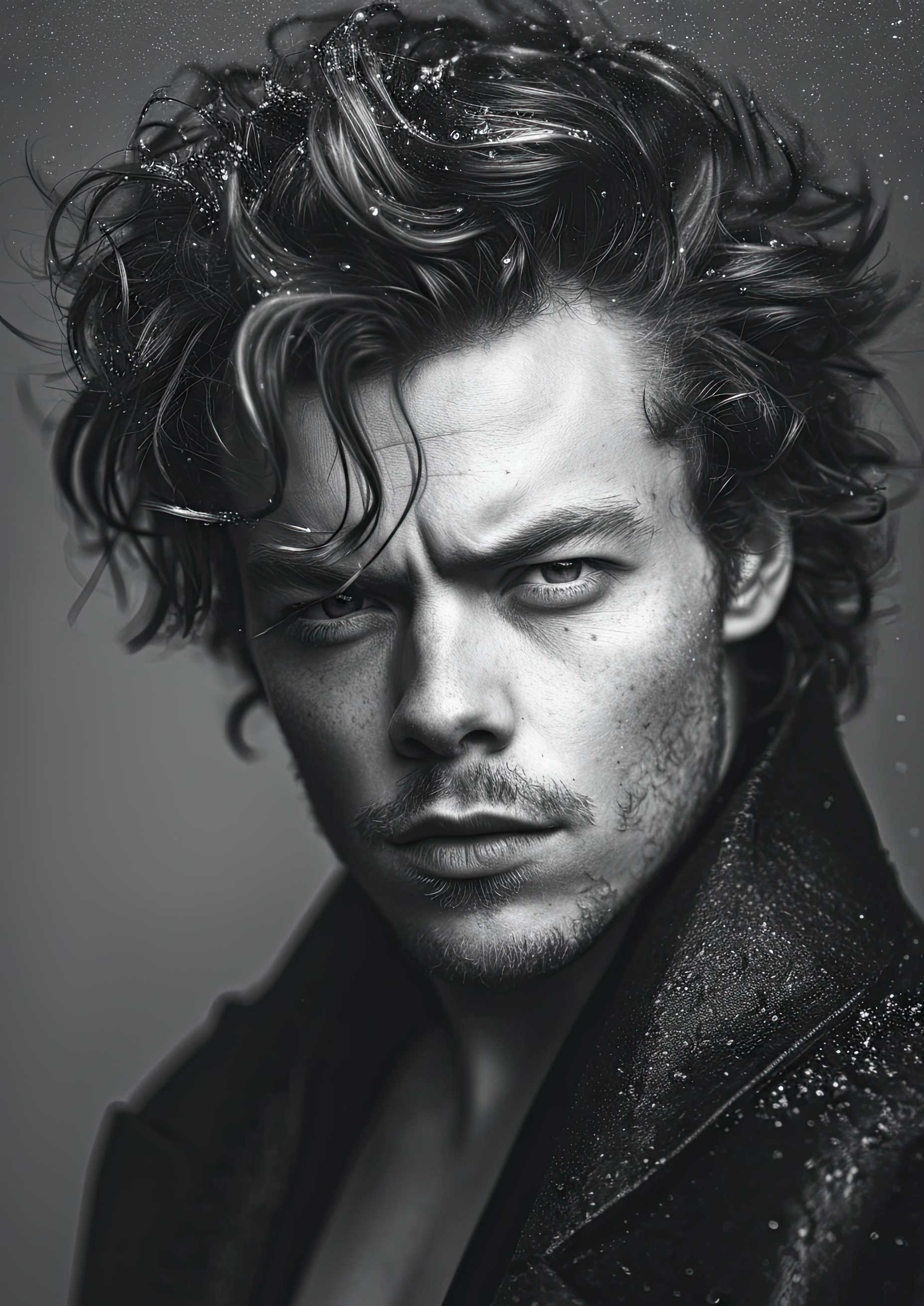 Preview for Male-model-black-and-white-portrait-celebrities-background-7fa99