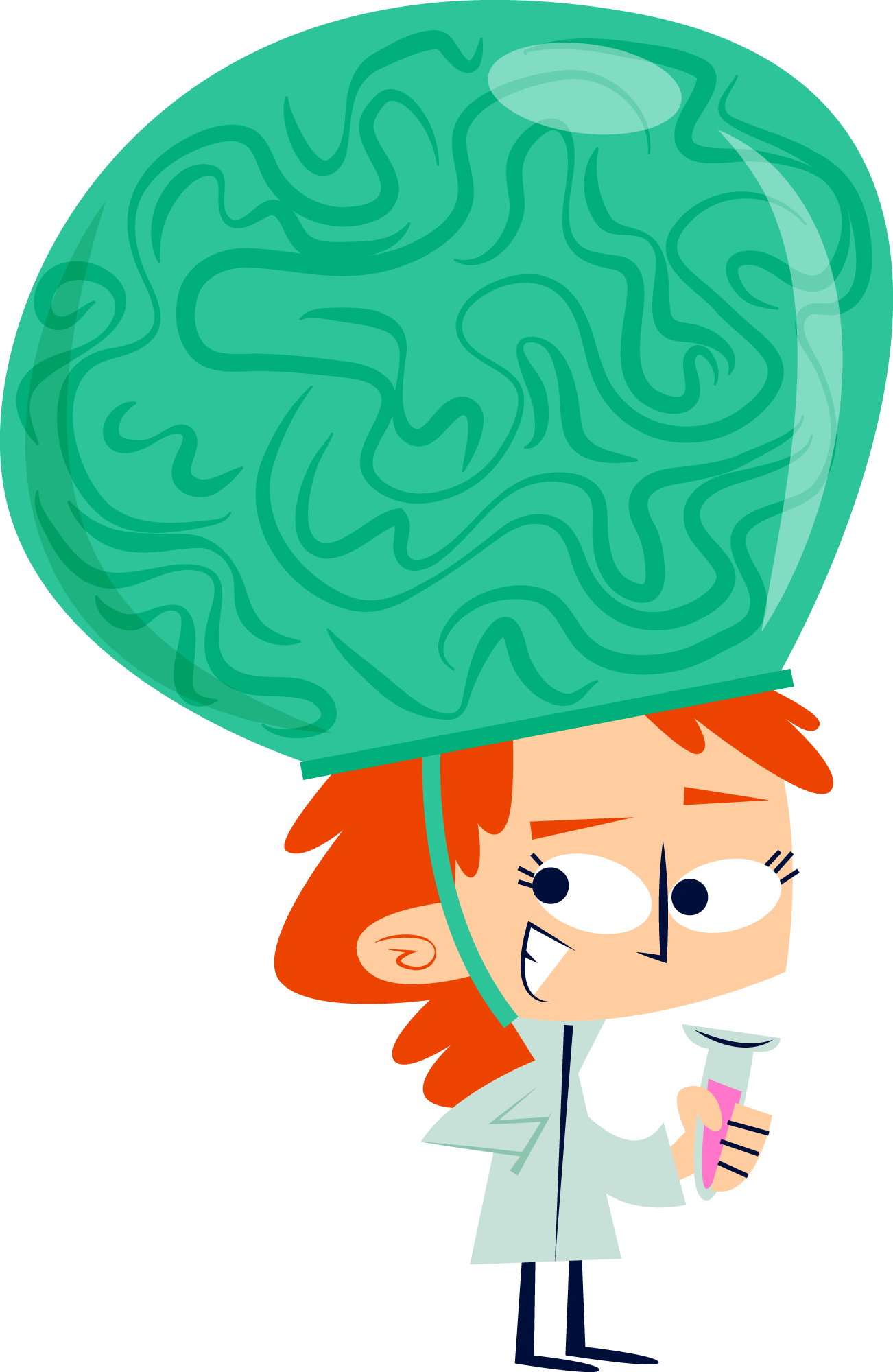 Preview for Cartoon-scientist-brain-helmet-halloween-costume-sticker-a0658