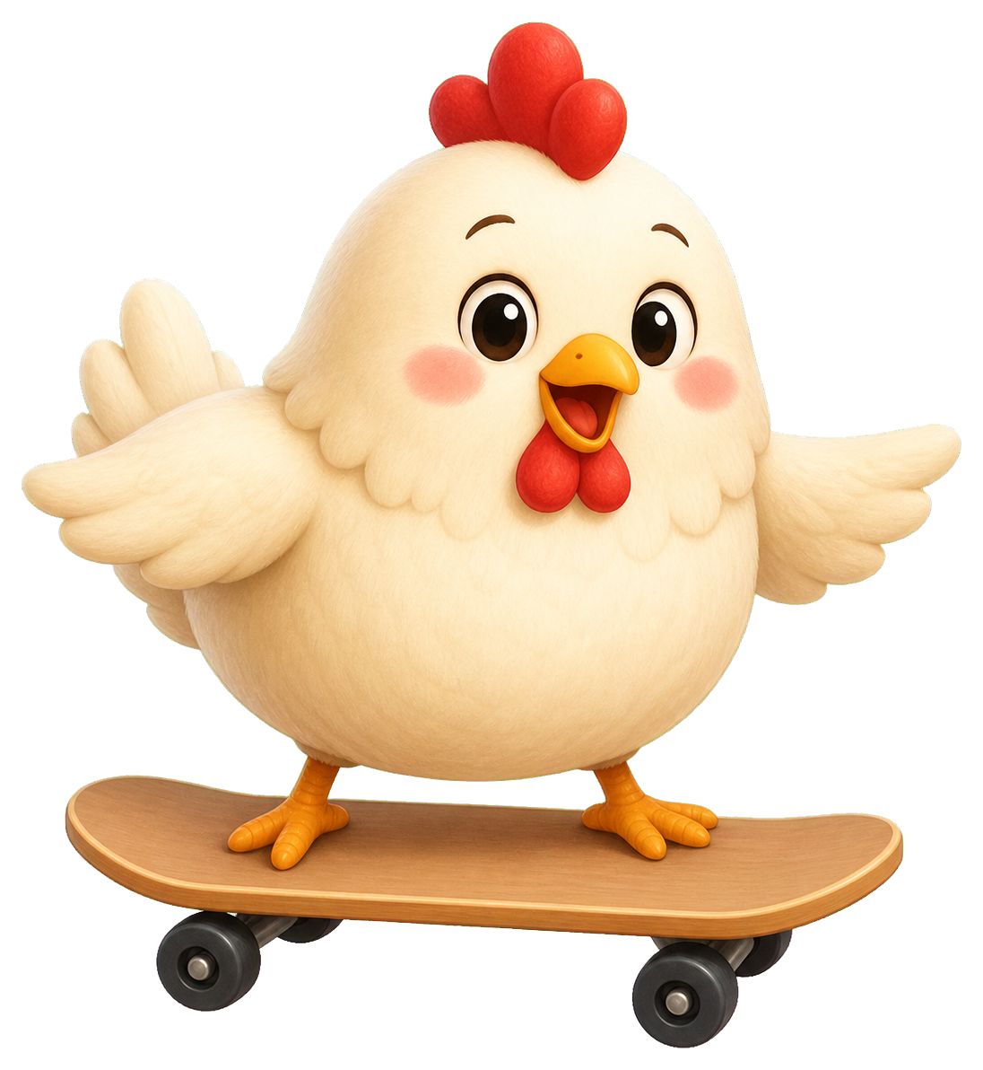 Preview for Chicken Skateboard Sticker Graphic