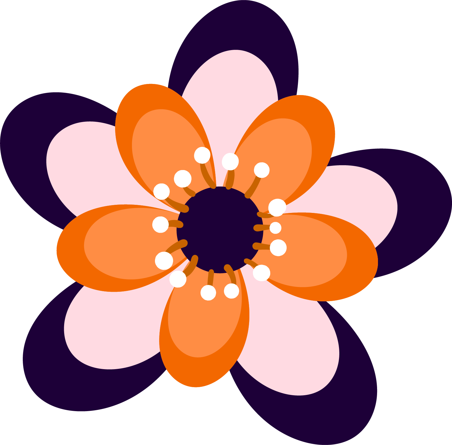 Preview for Stylized-flower-graphic-love-design-sticker-62bff