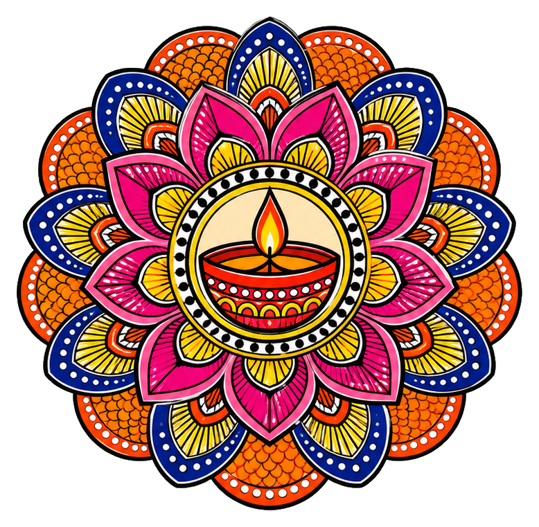 Preview for Diwali Flower Rangoli