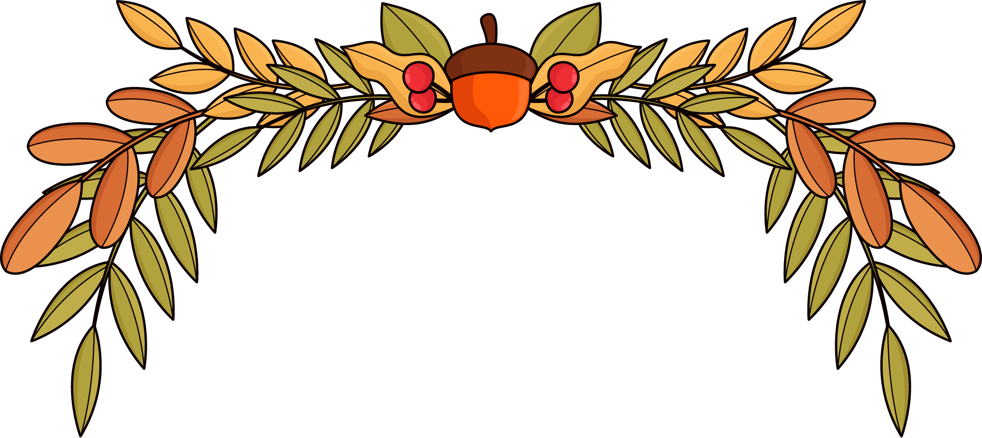 Preview for Floral-wreath-design-fall-sticker-e5479